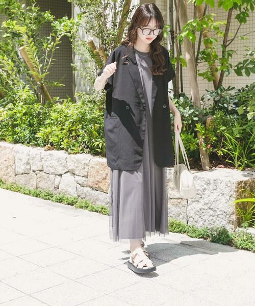 URBAN RESEARCH ITEMS / アーバンリサーチ アイテムズ ワンピース | チュールレイヤードワンピース | 詳細15