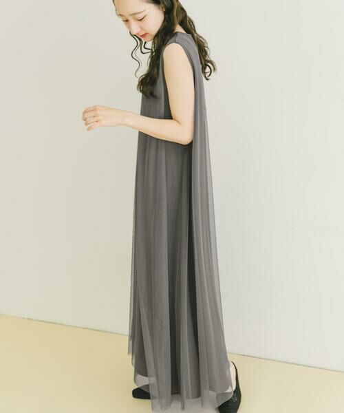 URBAN RESEARCH ITEMS / アーバンリサーチ アイテムズ ワンピース | チュールレイヤードワンピース | 詳細17