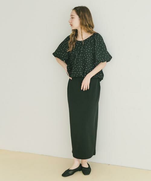 URBAN RESEARCH ITEMS/アーバンリサーチ アイテムズ バルーントップス×スカートセット ブラック FREE