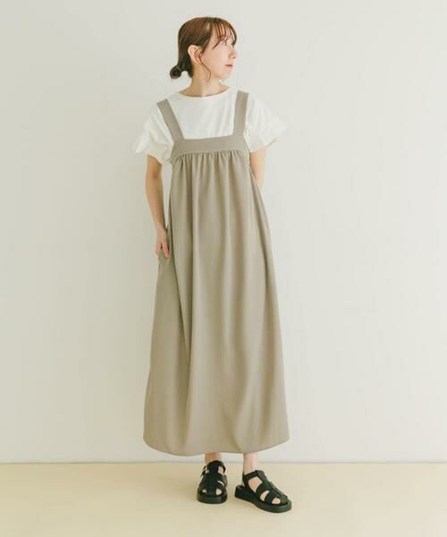 URBAN RESEARCH ITEMS / アーバンリサーチ アイテムズ ワンピース | リラックスギャザージャンスカ | 詳細17