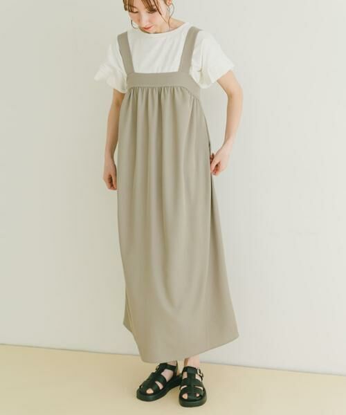 URBAN RESEARCH ITEMS / アーバンリサーチ アイテムズ ワンピース | リラックスギャザージャンスカ | 詳細18