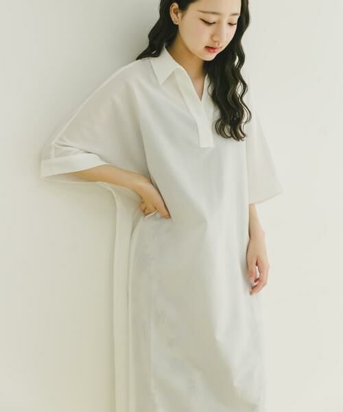 URBAN RESEARCH ITEMS / アーバンリサーチ アイテムズ ワンピース | サッカーストライプスキッパーワンピース | 詳細1