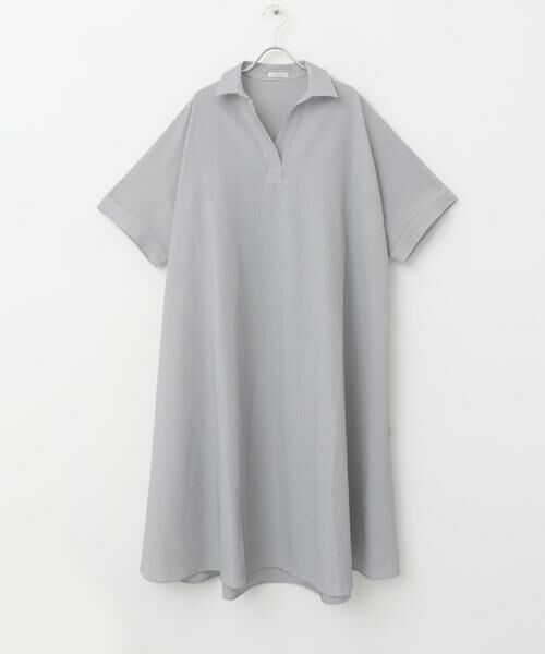 URBAN RESEARCH ITEMS / アーバンリサーチ アイテムズ ワンピース | サッカーストライプスキッパーワンピース | 詳細13