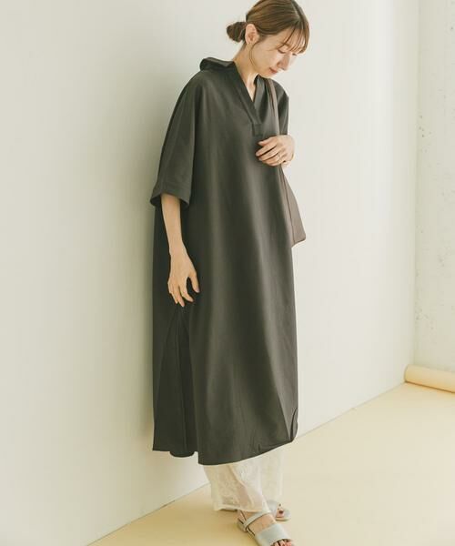 URBAN RESEARCH ITEMS / アーバンリサーチ アイテムズ ワンピース | サッカーストライプスキッパーワンピース | 詳細17