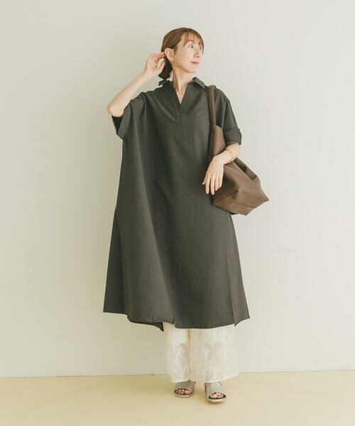 URBAN RESEARCH ITEMS / アーバンリサーチ アイテムズ ワンピース | サッカーストライプスキッパーワンピース | 詳細19