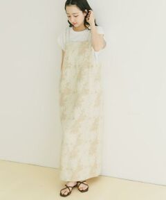 URBAN RESEARCH ITEMS / アーバンリサーチ アイテムズ ワンピース | リネン混ジャガードキャミワンピース