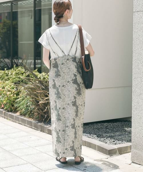 URBAN RESEARCH ITEMS / アーバンリサーチ アイテムズ ワンピース | リネン混ジャガードキャミワンピース | 詳細1