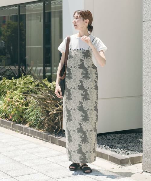 URBAN RESEARCH ITEMS / アーバンリサーチ アイテムズ ワンピース | リネン混ジャガードキャミワンピース | 詳細2