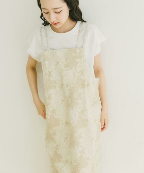 URBAN RESEARCH ITEMS / アーバンリサーチ アイテムズ ワンピース | リネン混ジャガードキャミワンピース | 詳細6