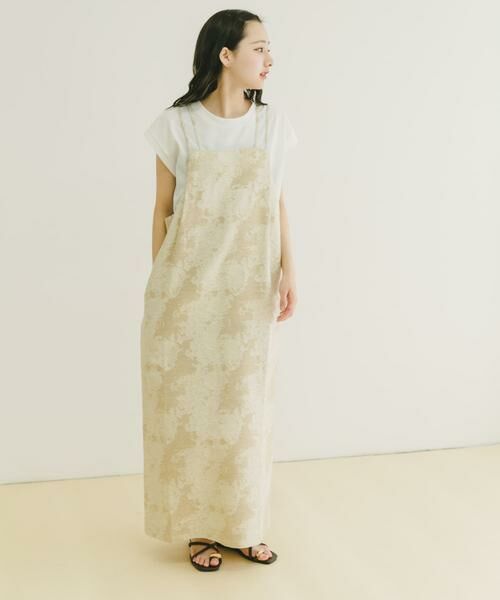 URBAN RESEARCH ITEMS / アーバンリサーチ アイテムズ ワンピース | リネン混ジャガードキャミワンピース | 詳細7