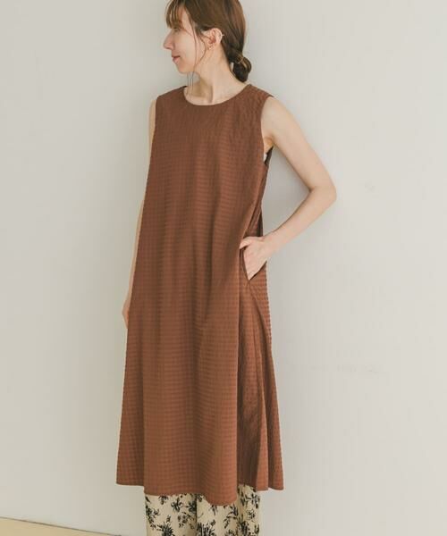 URBAN RESEARCH ITEMS / アーバンリサーチ アイテムズ ワンピース | サッカーノースリーブワンピース | 詳細1