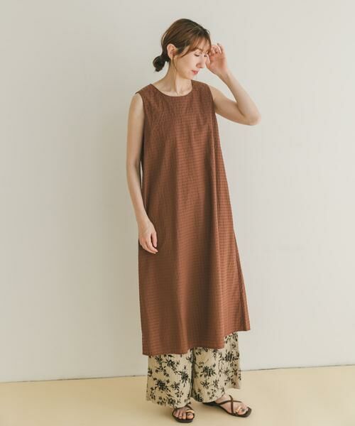 URBAN RESEARCH ITEMS / アーバンリサーチ アイテムズ ワンピース | サッカーノースリーブワンピース | 詳細2