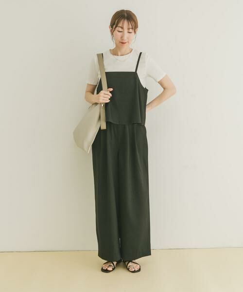 URBAN RESEARCH ITEMS / アーバンリサーチ アイテムズ ワンピース | インナー付きリネンライクセットアップ | 詳細1