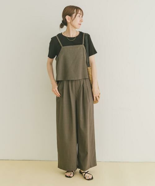 URBAN RESEARCH ITEMS / アーバンリサーチ アイテムズ ワンピース | インナー付きリネンライクセットアップ | 詳細18