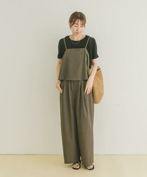 URBAN RESEARCH ITEMS / アーバンリサーチ アイテムズ ワンピース | インナー付きリネンライクセットアップ | 詳細19