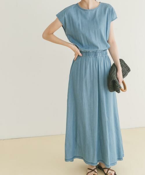 URBAN RESEARCH ITEMS / アーバンリサーチ アイテムズ ワンピース | レーヨンデニムワンピース | 詳細2