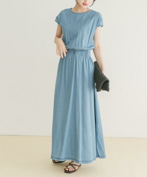 URBAN RESEARCH ITEMS / アーバンリサーチ アイテムズ ワンピース | レーヨンデニムワンピース | 詳細3