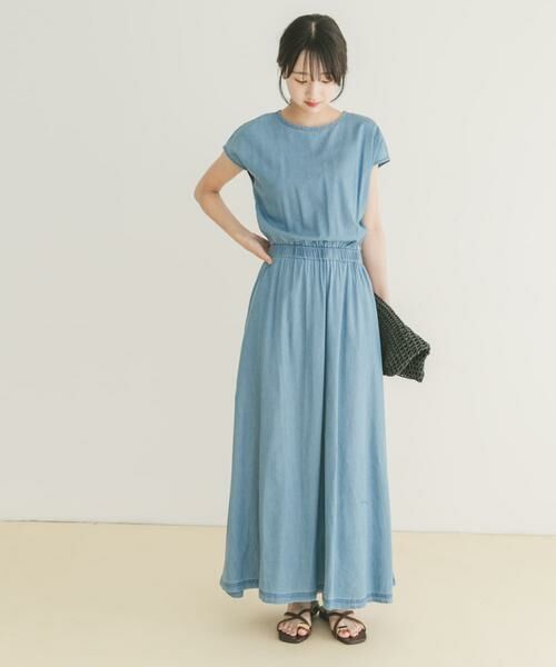 URBAN RESEARCH ITEMS / アーバンリサーチ アイテムズ ワンピース | レーヨンデニムワンピース | 詳細5