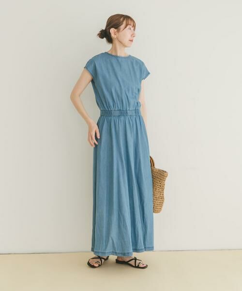 URBAN RESEARCH ITEMS / アーバンリサーチ アイテムズ ワンピース | レーヨンデニムワンピース | 詳細6