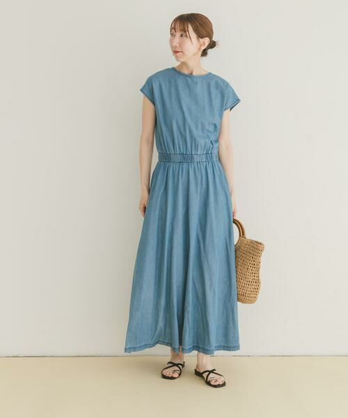 URBAN RESEARCH ITEMS / アーバンリサーチ アイテムズ ワンピース | レーヨンデニムワンピース | 詳細7