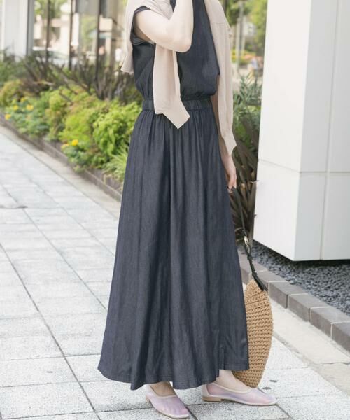 URBAN RESEARCH ITEMS / アーバンリサーチ アイテムズ ワンピース | レーヨンデニムワンピース | 詳細10