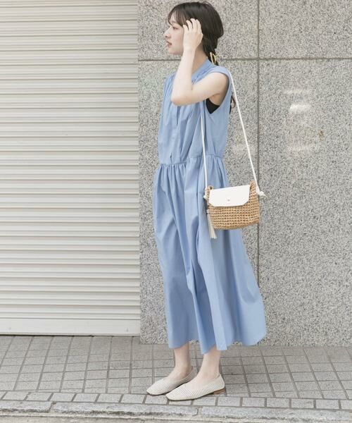 URBAN RESEARCH ITEMS / アーバンリサーチ アイテムズ ワンピース | ノースリーブタックギャザーワンピース | 詳細13