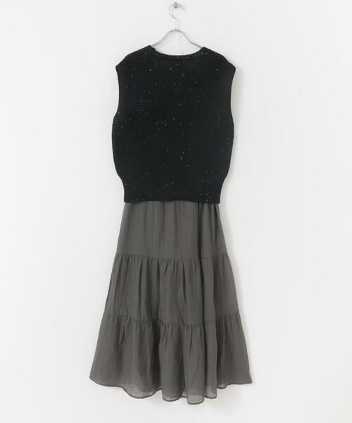 URBAN RESEARCH ITEMS / アーバンリサーチ アイテムズ ベスト | スパンコールベスト×スカートセット | 詳細12
