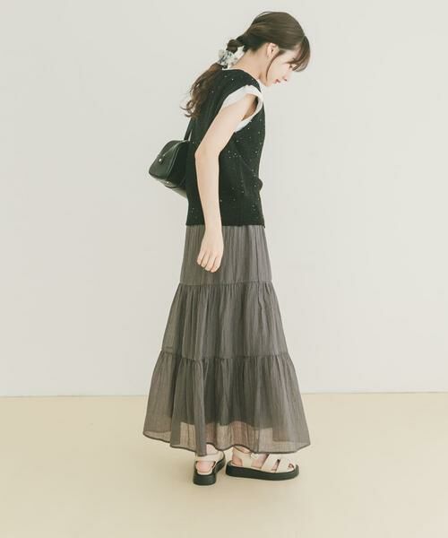 URBAN RESEARCH ITEMS / アーバンリサーチ アイテムズ ベスト | スパンコールベスト×スカートセット | 詳細5