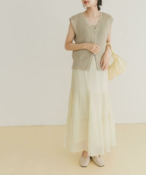 URBAN RESEARCH ITEMS / アーバンリサーチ アイテムズ ベスト | スパンコールベスト×スカートセット | 詳細18