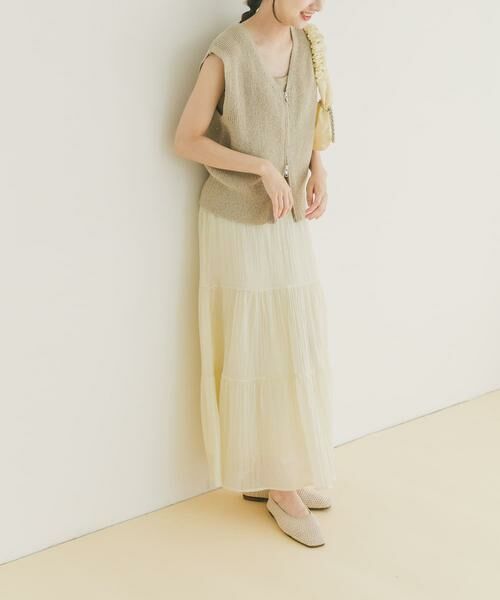 URBAN RESEARCH ITEMS / アーバンリサーチ アイテムズ ベスト | スパンコールベスト×スカートセット | 詳細19