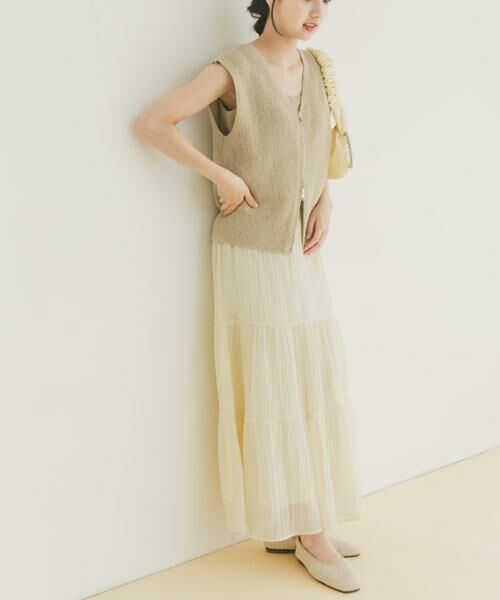 URBAN RESEARCH ITEMS / アーバンリサーチ アイテムズ ベスト | スパンコールベスト×スカートセット | 詳細20