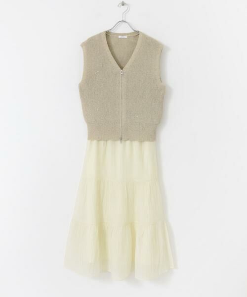 URBAN RESEARCH ITEMS / アーバンリサーチ アイテムズ ベスト | スパンコールベスト×スカートセット | 詳細21