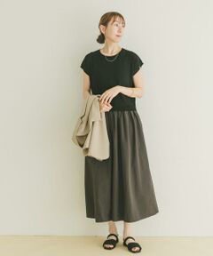 URBAN RESEARCH ITEMS / アーバンリサーチ アイテムズ ワンピース | ニットドッキングフレンチワンピース