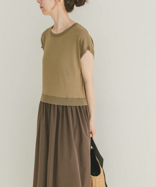 URBAN RESEARCH ITEMS / アーバンリサーチ アイテムズ ワンピース | ニットドッキングフレンチワンピース | 詳細3