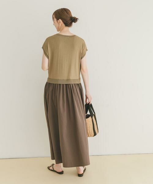 URBAN RESEARCH ITEMS / アーバンリサーチ アイテムズ ワンピース | ニットドッキングフレンチワンピース | 詳細6