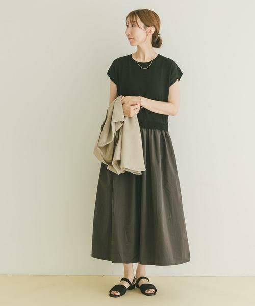 URBAN RESEARCH ITEMS / アーバンリサーチ アイテムズ ワンピース | ニットドッキングフレンチワンピース | 詳細9