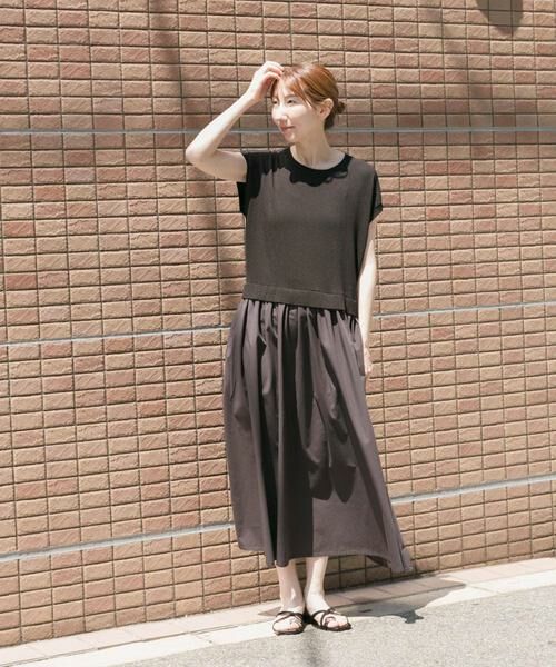 URBAN RESEARCH ITEMS / アーバンリサーチ アイテムズ ワンピース | ニットドッキングフレンチワンピース | 詳細13