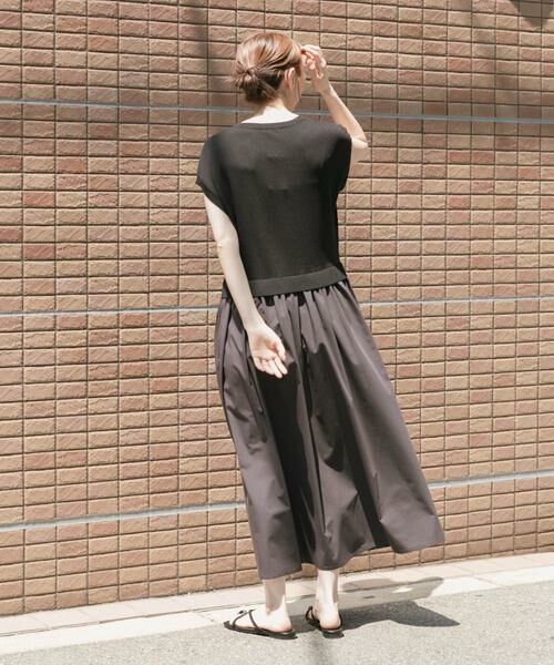 URBAN RESEARCH ITEMS / アーバンリサーチ アイテムズ ワンピース | ニットドッキングフレンチワンピース | 詳細14