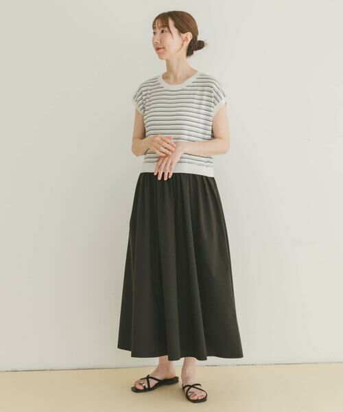 URBAN RESEARCH ITEMS / アーバンリサーチ アイテムズ ワンピース | ニットドッキングフレンチワンピース | 詳細22