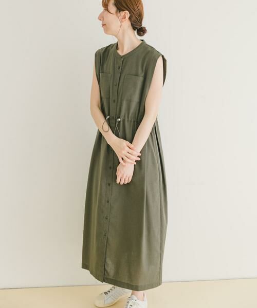 URBAN RESEARCH ITEMS / アーバンリサーチ アイテムズ ワンピース | ウエストドロストノースリワンピース | 詳細1