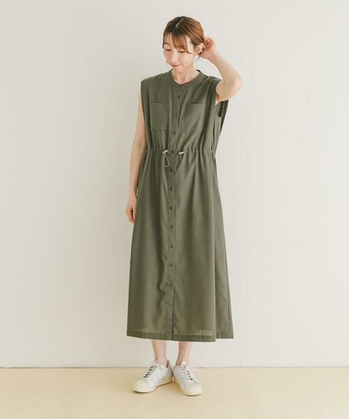 URBAN RESEARCH ITEMS / アーバンリサーチ アイテムズ ワンピース | ウエストドロストノースリワンピース | 詳細4