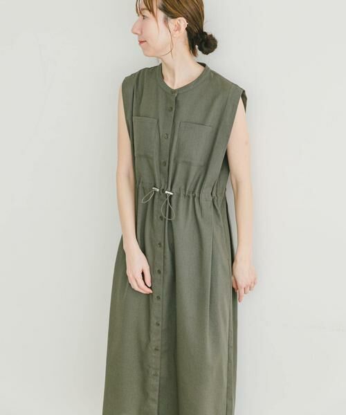 URBAN RESEARCH ITEMS / アーバンリサーチ アイテムズ ワンピース | ウエストドロストノースリワンピース | 詳細5