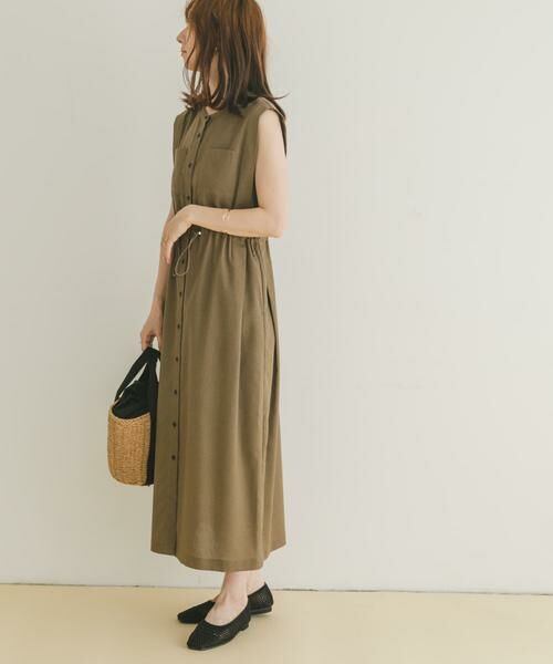 URBAN RESEARCH ITEMS / アーバンリサーチ アイテムズ ワンピース | ウエストドロストノースリワンピース | 詳細15