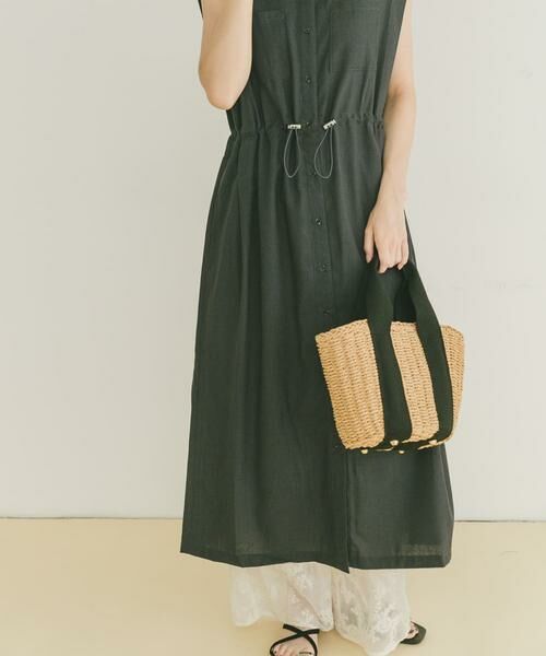 URBAN RESEARCH ITEMS / アーバンリサーチ アイテムズ ワンピース | ウエストドロストノースリワンピース | 詳細18