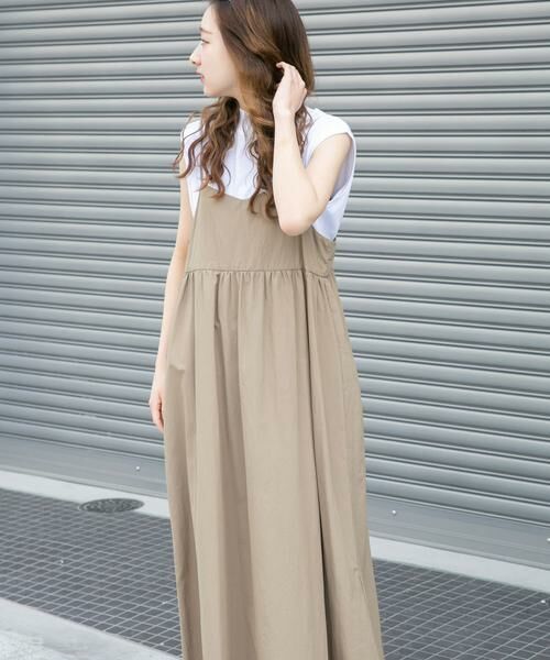 URBAN RESEARCH ITEMS / アーバンリサーチ アイテムズ ワンピース | フレンチTシャツ×キャミワンピースセット | 詳細1