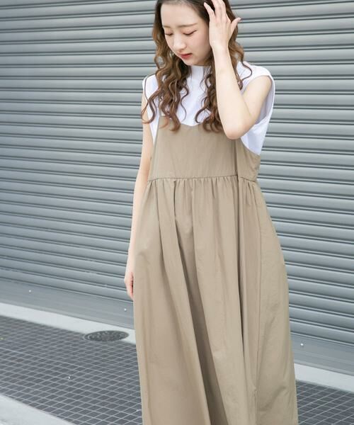 URBAN RESEARCH ITEMS / アーバンリサーチ アイテムズ ワンピース | フレンチTシャツ×キャミワンピースセット | 詳細2