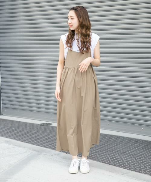 URBAN RESEARCH ITEMS / アーバンリサーチ アイテムズ ワンピース | フレンチTシャツ×キャミワンピースセット | 詳細3