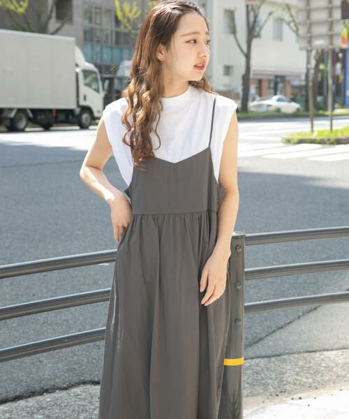 URBAN RESEARCH ITEMS / アーバンリサーチ アイテムズ ワンピース | フレンチTシャツ×キャミワンピースセット | 詳細18