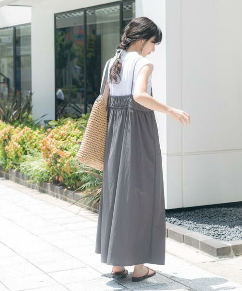 URBAN RESEARCH ITEMS / アーバンリサーチ アイテムズ ワンピース | フレンチTシャツ×キャミワンピースセット | 詳細24