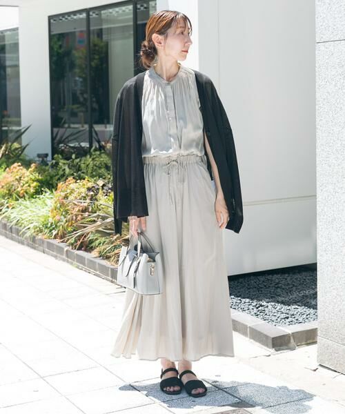 URBAN RESEARCH ITEMS / アーバンリサーチ アイテムズ ワンピース | セットアップライクカッセンワンピース(グレー系その他)